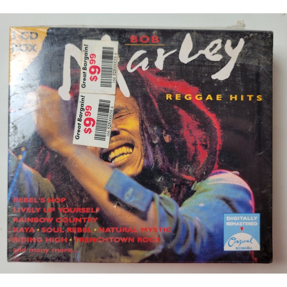Bob Marley Reggae Hits 3-CD Box Set Digitally Remastered 2001 Original Recording